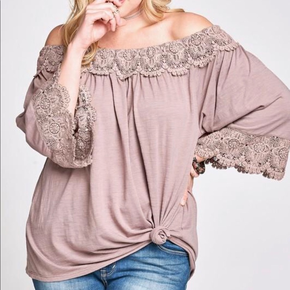 Mocha Me Crazy Top-plus